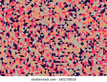 Pattern with random colored Diamonds Generative Art background illustration
