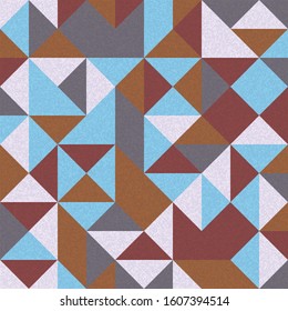 Pattern with random colored Diamonds Generative Art background illustration