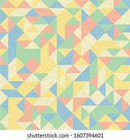 Pattern with random colored Diamonds Generative Art background illustration