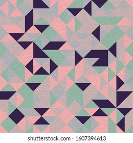 Pattern with random colored Diamonds Generative Art background illustration