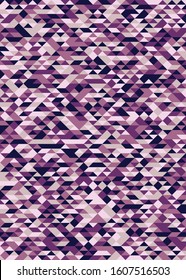 Pattern with random colored Diamonds Generative Art background illustration