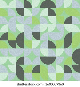 Pattern with random colored quarter circles Generative Art background illustration