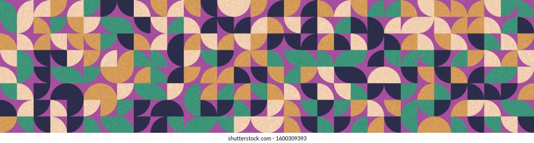 Pattern with random colored quarter circles Generative Art background illustration - Shutterstock ID 1600309393