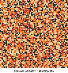 Pattern with random colored quarter circles Generative Art background illustration