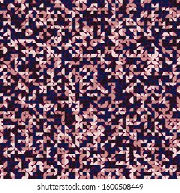 Pattern with random colored quarter circles Generative Art background illustration