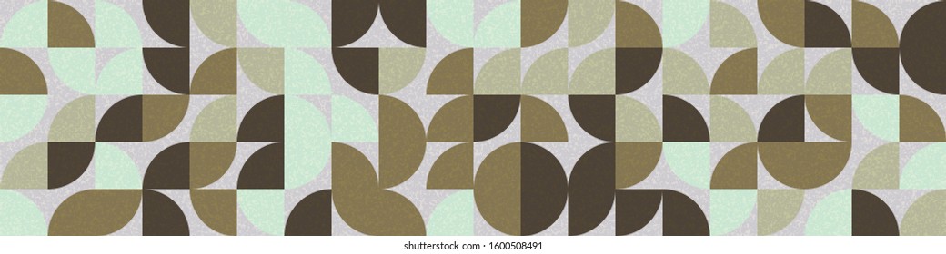 Pattern with random colored quarter circles Generative Art background illustration