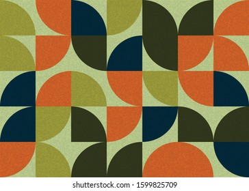Pattern with random colored triangles Generative Art background illustration