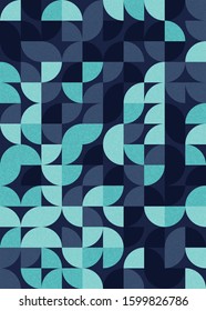 Pattern with random colored triangles Generative Art background illustration