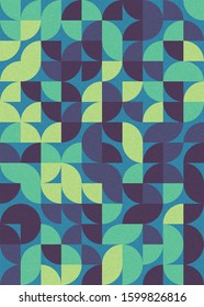 Pattern with random colored triangles Generative Art background illustration