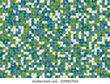 Pattern with random colored triangles Generative Art background illustration