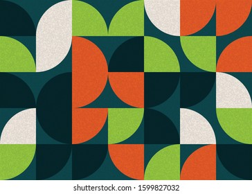 Pattern with random colored triangles Generative Art background illustration