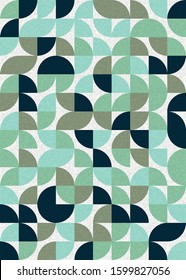 Pattern with random colored triangles Generative Art background illustration
