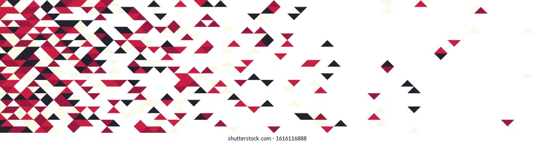 Pattern with random colored triangles Generative Art background illustration