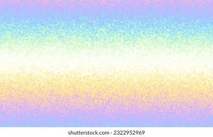 Pattern of a random small dots. Noise gradient background. Horizontal vector image
