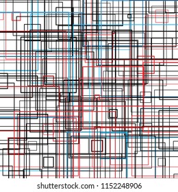 pattern with random thickness colored squares
