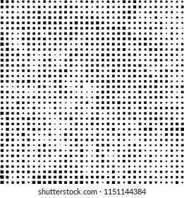 Pattern of randomly placed black squares on white background