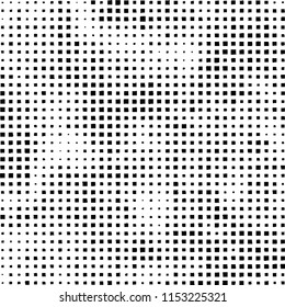 Pattern of randomly placed black squares on white background