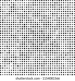 Pattern of randomly placed black squares on white background