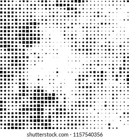 Pattern of randomly placed black squares on white background