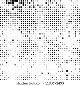 Pattern of randomly placed small squares