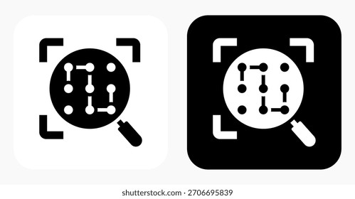 Pattern Recognition black and white icon