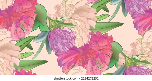 PATTERN with Red Clover with butterfly isolated on a white background. Hand drawn herb illustration.