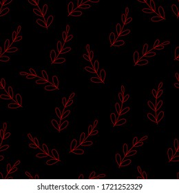 Flores rojas en un fondo negro