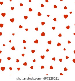 Pattern Red Hearts Background Hearts Valentines Stock Vector (Royalty ...