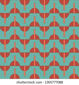 Pattern red Ornament