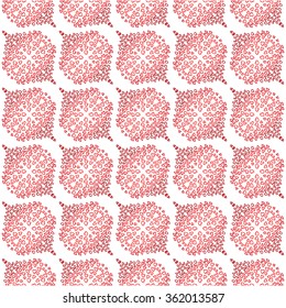 Pattern / red and pink hearts / Valentine's Day / Love February 14