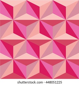 pattern of red and pink stars of the triangle
