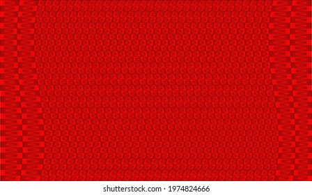 A pattern of red rectangles on a wave background. Use for textures and design.