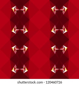 Pattern with red squares