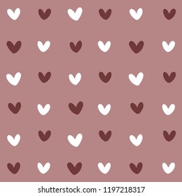 
Pattern red white heart pink background vector illustration cute design card minimal decoration

