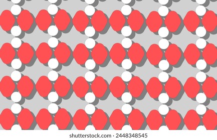 pattern with red and white stripes