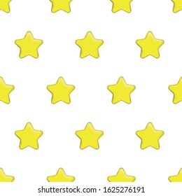 Pattern of a repeated 3d star. Fun pattern to decorate. Editable vector.