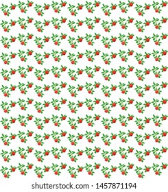 The pattern with repeating stylized garnet fruits and leaves on white background. Beautiful elegant design with hand drawn fruits of garnet for prints and decorations