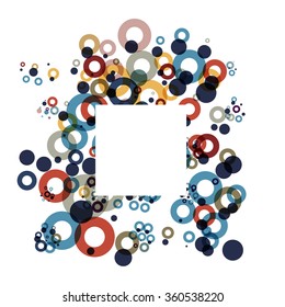 pattern retro color circles