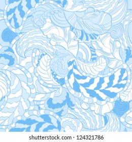 Pattern retro modern mid-century style design seamless vector. Design elements.