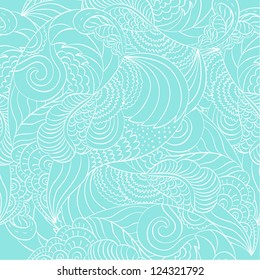 Pattern retro modern mid-century style design seamless vector. Design elements.