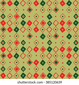 Pattern with rhombus. Geometric pattern with hand drawn rhombus.