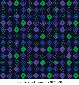 Pattern with rhombus. Geometric pattern with monochrome rhombus.