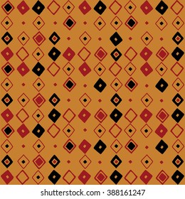 Pattern with rhombus. Geometric pattern with monochrome rhombus.