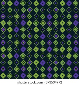 Pattern with rhomub. Geometric pattern with monochrome rhombus.