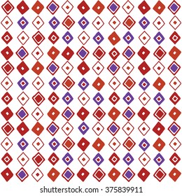 Pattern with rhomub. Geometric pattern with monochrome rhombus.