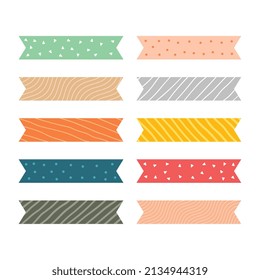 pattern ribbon in colorful kids style