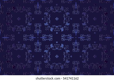 pattern in rococo style, victorian style, in renaissance style, in baroque style. Vector illustration.