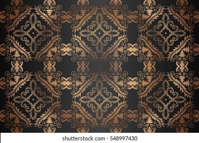 pattern in rococo style, victorian style, in renaissance style, in baroque style. Vector illustration.