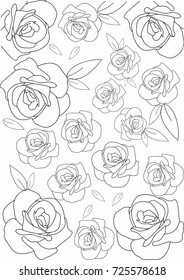 Pattern rose wallpaper background texture