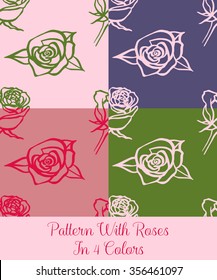 Pattern With Roses #2